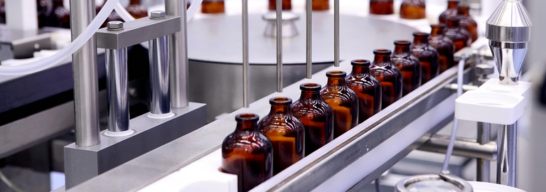 Rosemont Pharmaceuticals - Liquid medicine bottles being filled