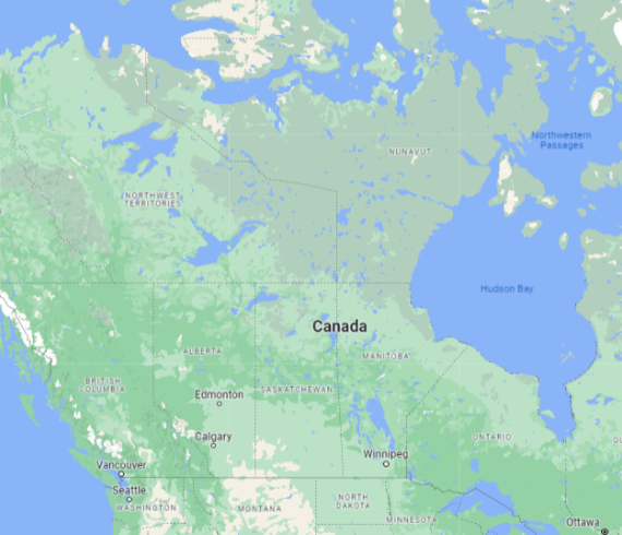 Rosemont Pharmaceuticals - Map of Canada