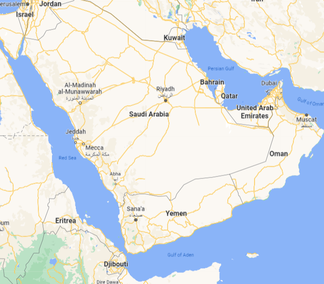 Rosemont Pharmaceuticals - Map of the Middle East