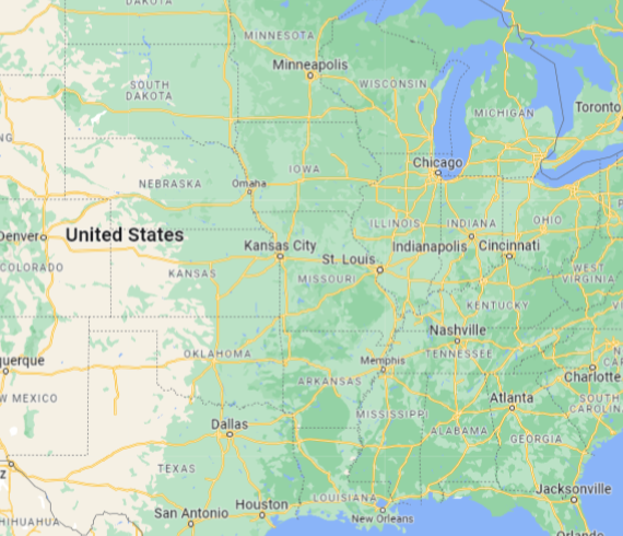 Rosemont Pharmaceuticals - Map of USA